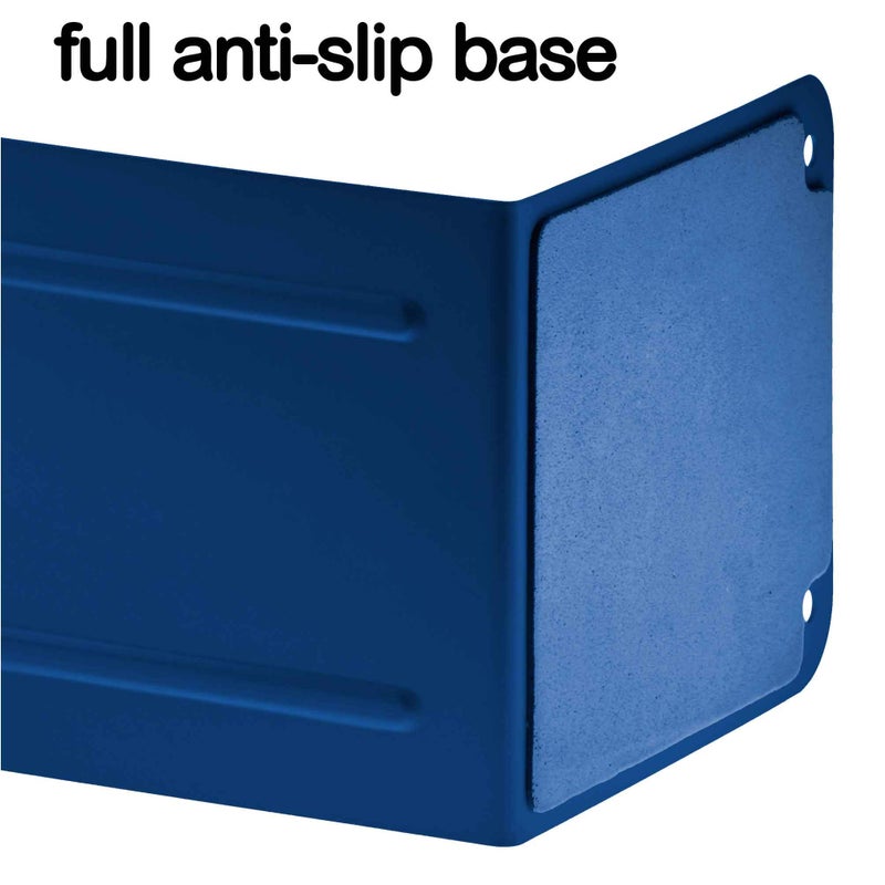 Acrimet Premium Metal Bookends (Heavy Duty) (Deep Blue Color) (1 Pair) - Image 2